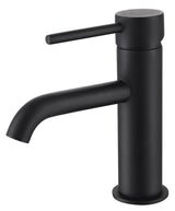 Aquarius RF-Series Mini Mono Basin Mixer Tap inc Waste Matt Black AQRF07MB