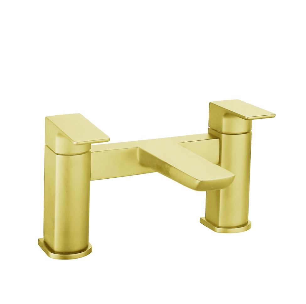 Aquarius Hydro Bath Filler Mixer Tap Brushed Brass AQHY03BB