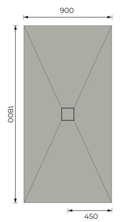 Aquarius LevAqua Wetroom Tray with Centre Drain Complete Kit