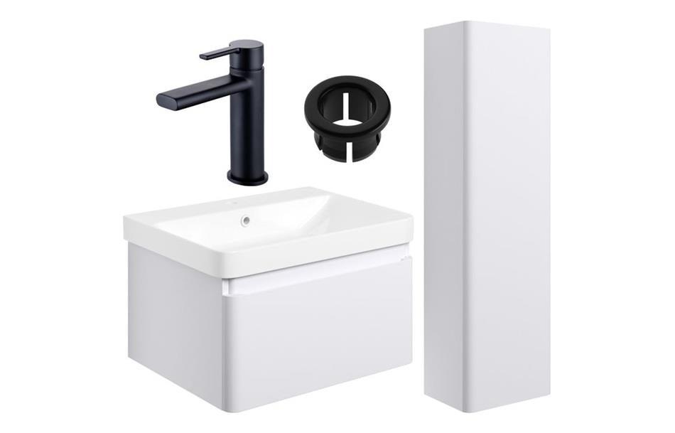 Aquarius Sophie 605mm Vanity Unit and Tall Boy Set with Finishes