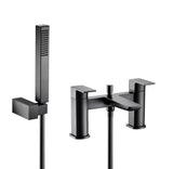 Aquarius Hydro Bath Shower Mixer Tap inc Kit Matt Black AQHY04MB