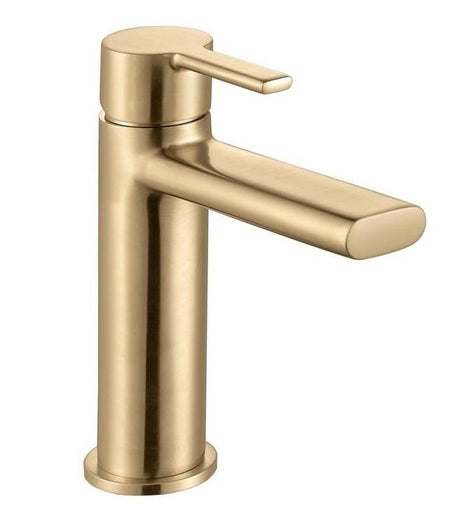 Aquarius Evolution Mono Basin Mixer Tap Brushed Brass AQEV1338