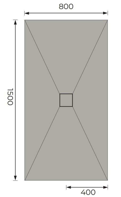 Aquarius LevAqua Wetroom Tray with Centre Drain Complete Kit