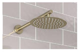 Aquarius Modern Round Over Head 8" Shower Head & Arm Brushed Brass AQ60102221