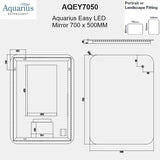 Aquarius Easy LED Mirror