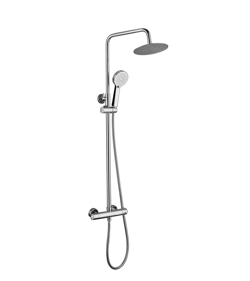 Aquarius RainLux Eco Round Adjustable Exposed Bar Shower System