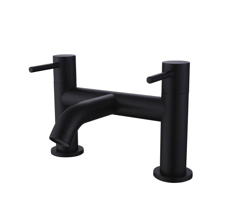 Aquarius RF-Series Bath Filler Mixer Tap Matt Black AQRF03MB