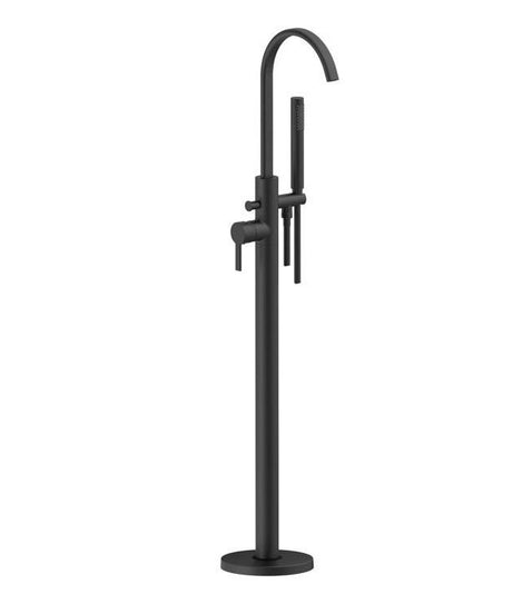 Aquarius Evolution Floorstanding Bath Shower Mixer Tap Matt Black AQEV1132