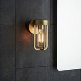 Aquarius Lumen Lamp Single Wall Light in Brushed Brass