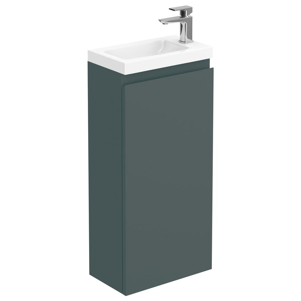 Aquarius Halite Waterproof Grey Vanity Unit and 1TH Basin