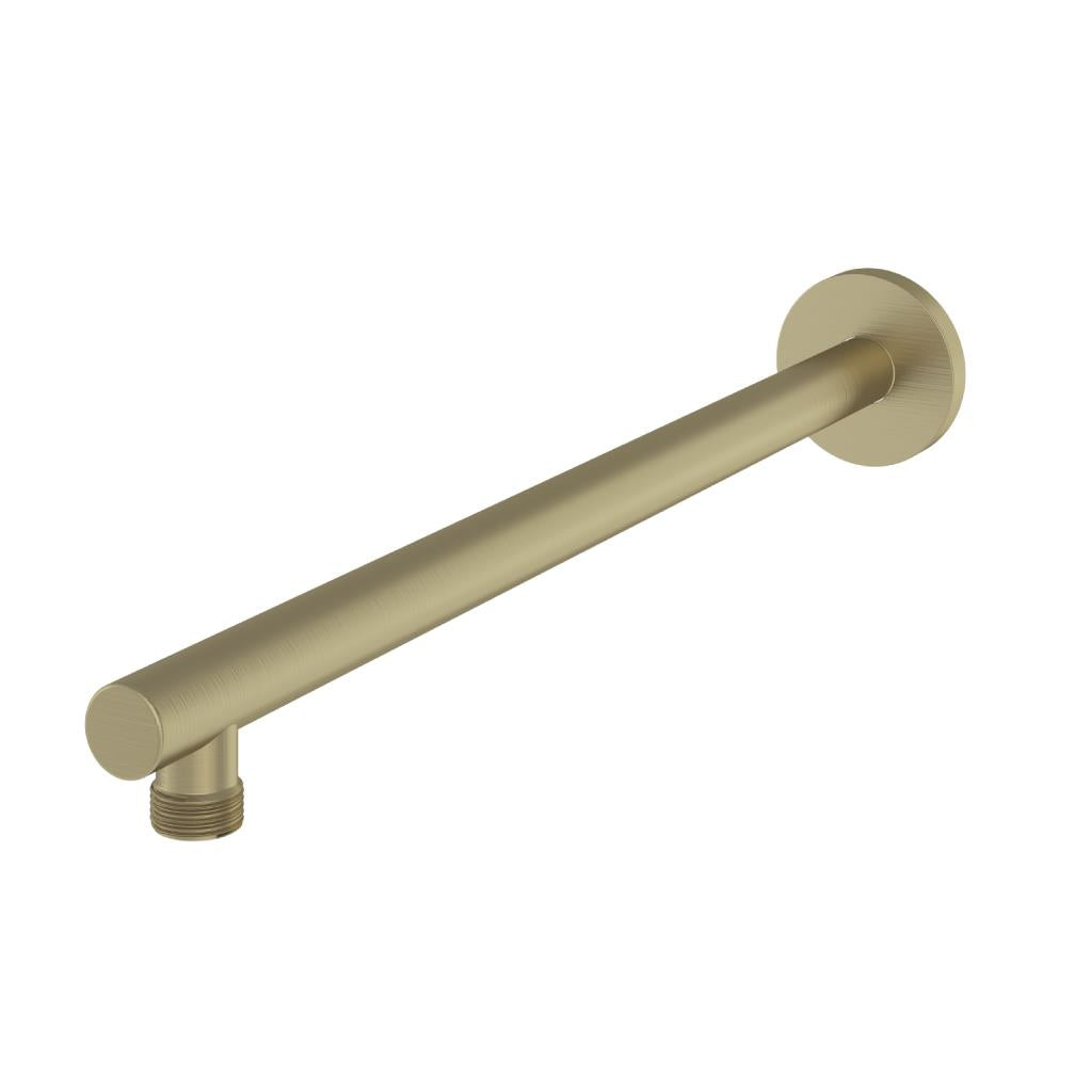 Aquarius Modern Round Fixed Over Head Shower Arm Brushed Brass AQ601021