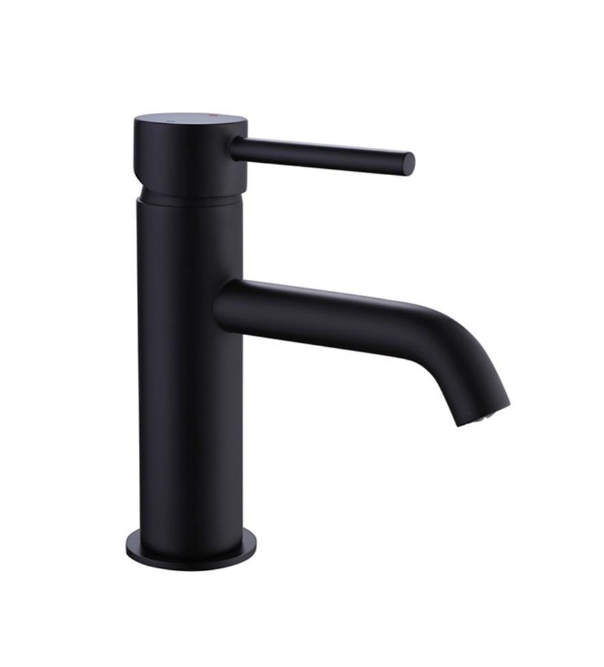 Aquarius RF-Series Cold Start Mono Basin Mixer Tap inc Waste Matt Black AQRF05MB