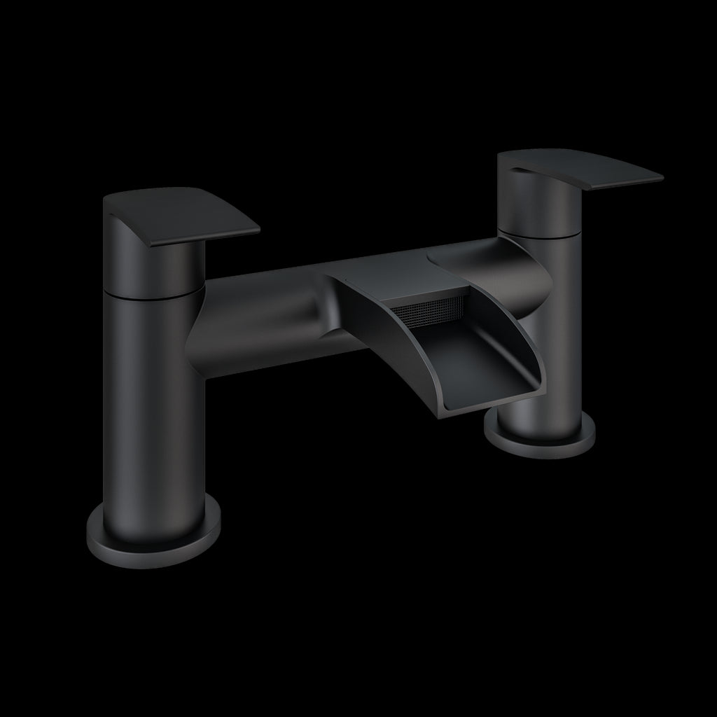 Aquarius Niagara Waterfall Bath Filler Tap Black AQ791018