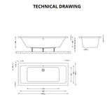 Aquarius Aaron Double Ended Reinforced Bath