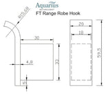 Aquarius FT 3 Piece Bathroom Accessory Pack Brushed Brass AQFT3PACKBB