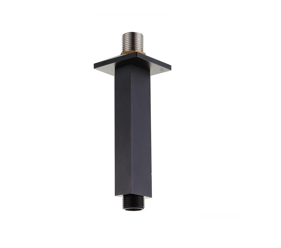 Aquarius RainLux 120MM Square Ceiling Shower Arm Matt Black AQRL04MB