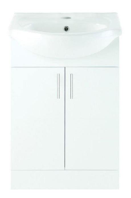 Aquarius View 650mm Vanity Unit and Close Coupled WC Toilet Set AQVW2562