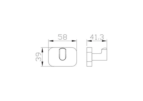 Aquarius Auro Single Robe Hook Brushed Brass AQAU52446