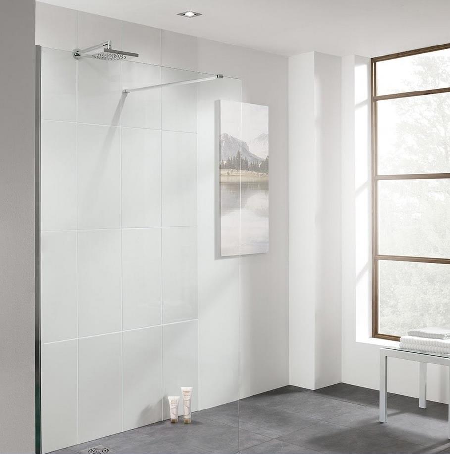 Aquarius LevAqua Wetroom Screen 8mm Easy Clean Glass