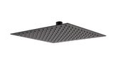 Aquarius RainLux 250MM Square Slim Shower Head Matt Black AQRL2525SQMB