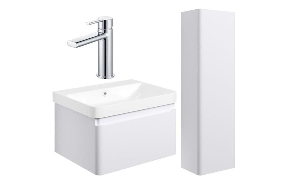 Aquarius Sophie 605mm Vanity Unit and Tall Boy Set with Finishes