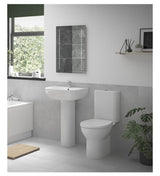 Aquarius QualEco 4 Piece Pottery Set Toilet and Basin Suite