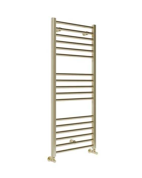 Aquarius Auro Towel Rail in Brushed Brass