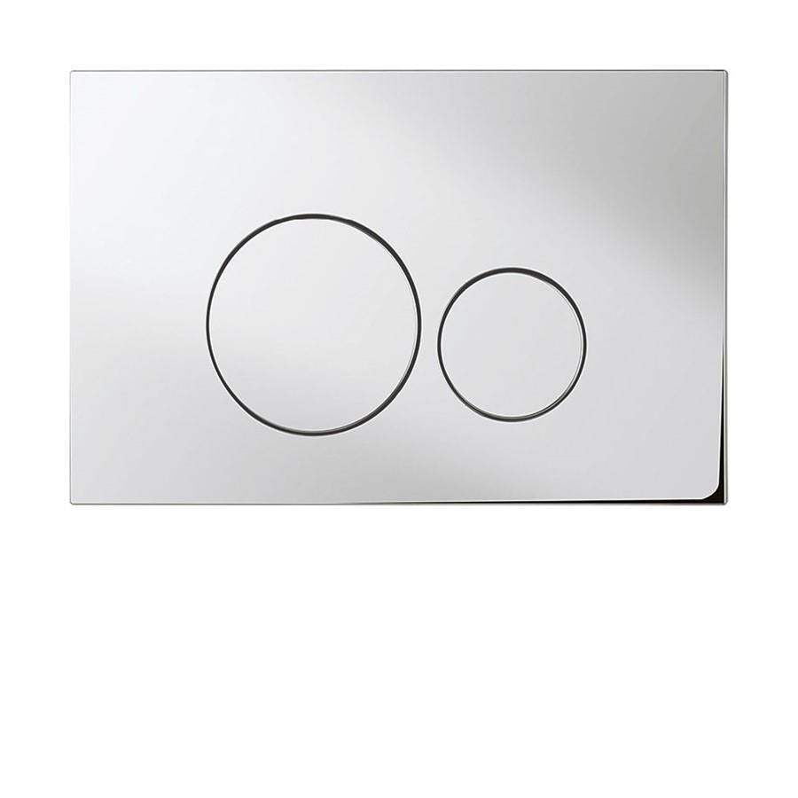 Aquarius Drake Flush Plate Round Buttons in Chrome