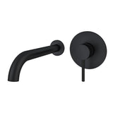 Aquarius Curve Wall Mounted Basin Tap Black AQ791005