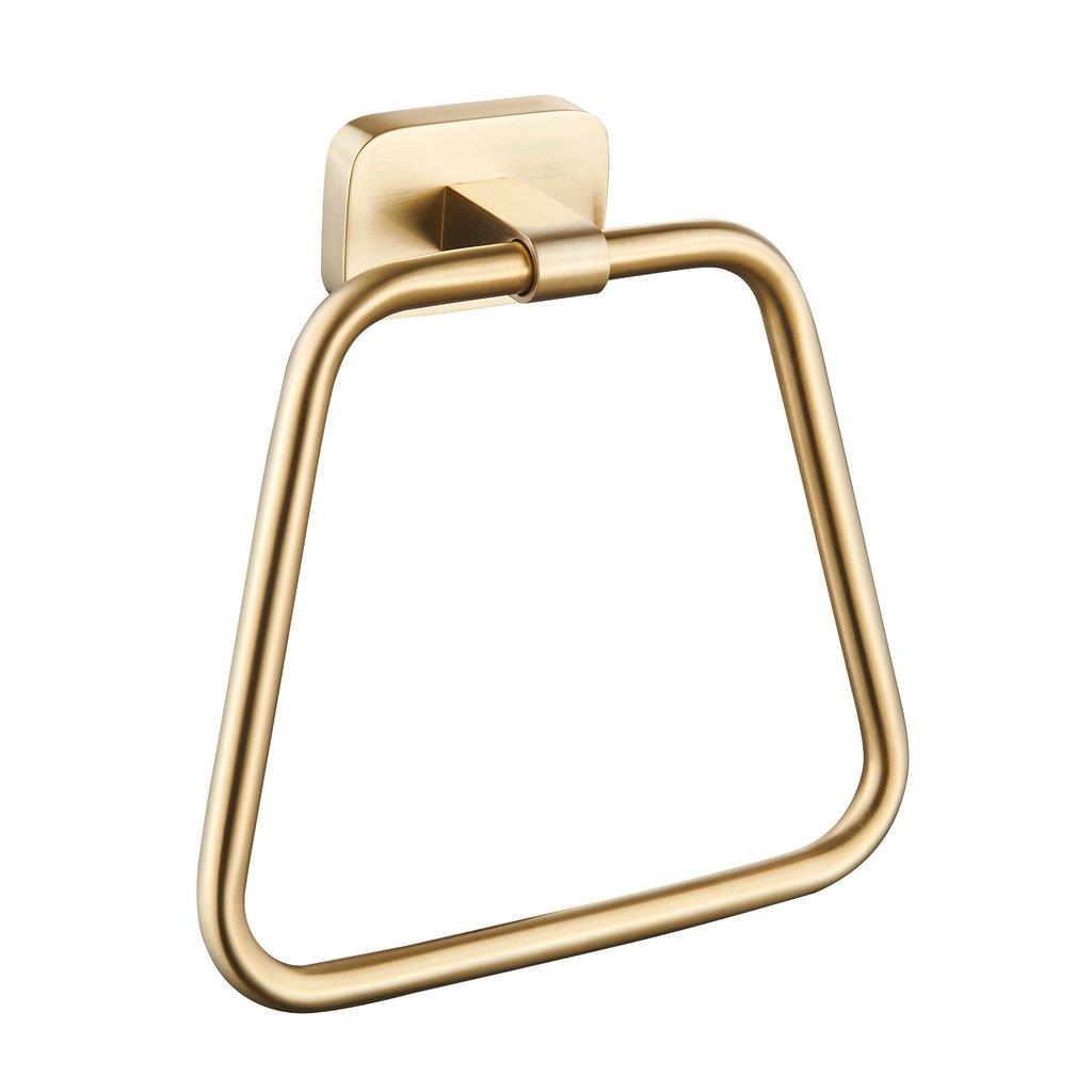 Aquarius Auro Towel Ring  Brushed Brass AQAU52443