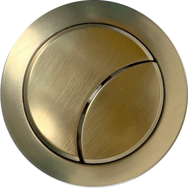 Aquarius Scott Round Dual Flush Button - Brushed Brass - AQSCO0204