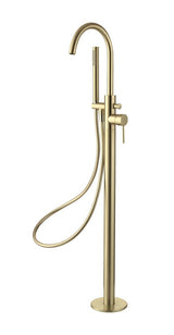 Aquarius RF-Series Floor Standing Bath Shower Mixer Tap inc Kit Brushed Brass AQRF88BB