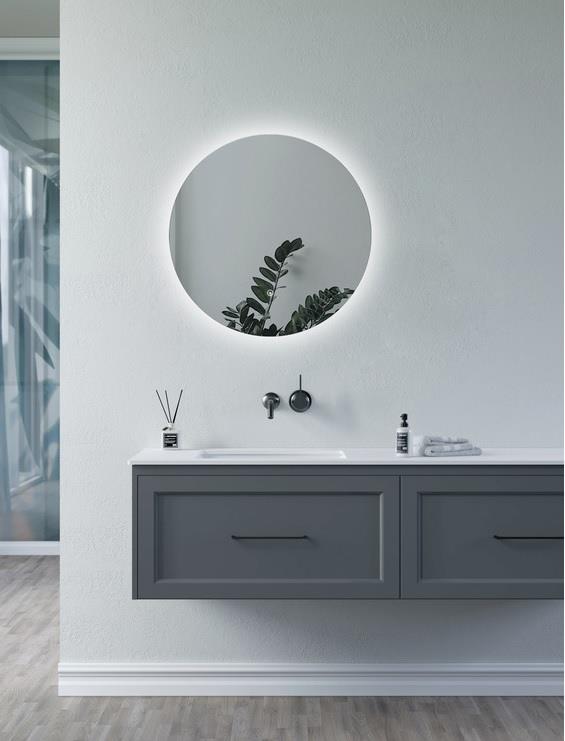 Aquarius Muse 500mm Round Back-Lit LED Mirror AQMU0024