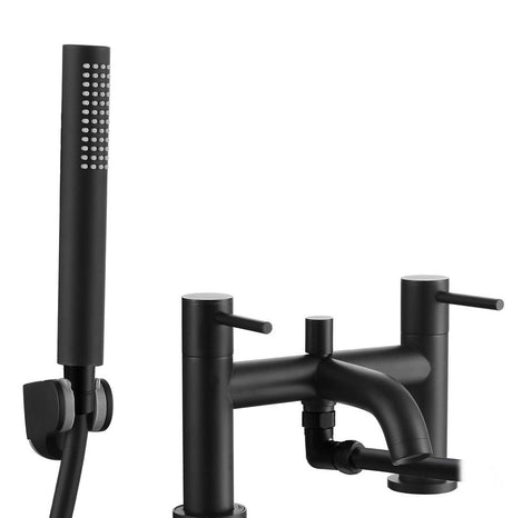 Aquarius RF-Series Bath Shower Mixer Tap inc Kit Matt Black AQRF04MB