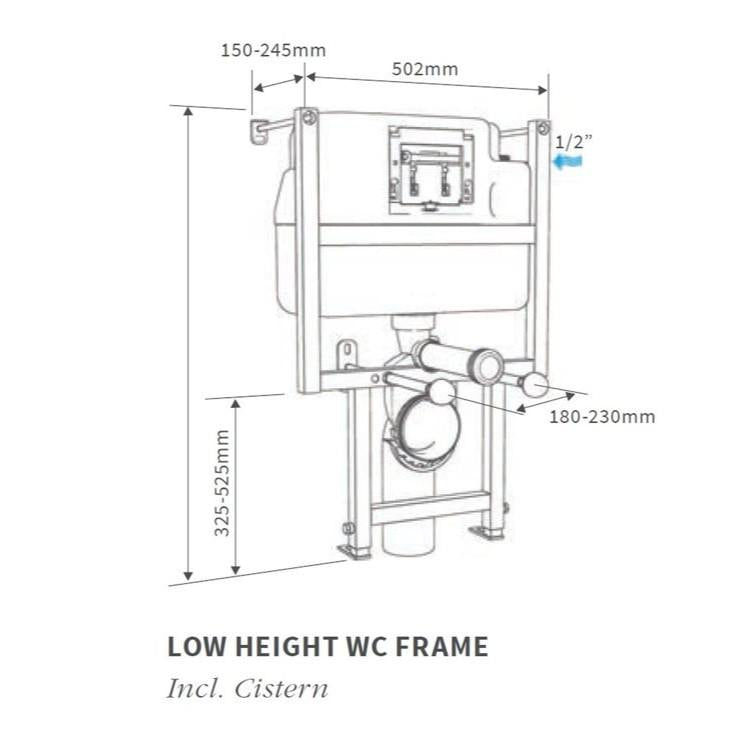 Aquarius Cook Low Height WC Frame