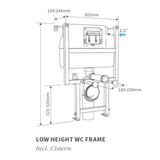 Aquarius Cook Low Height WC Frame