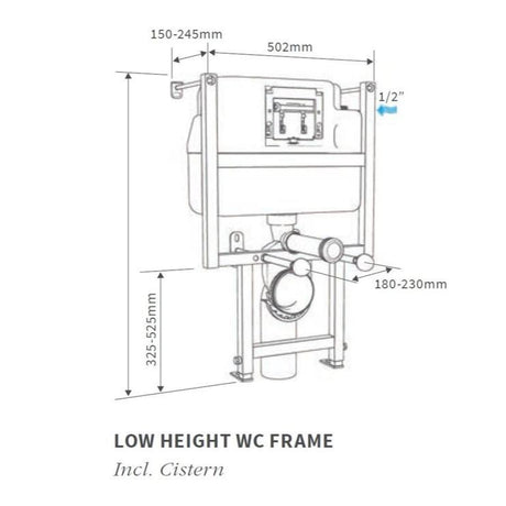 Aquarius Cook Low Height WC Frame