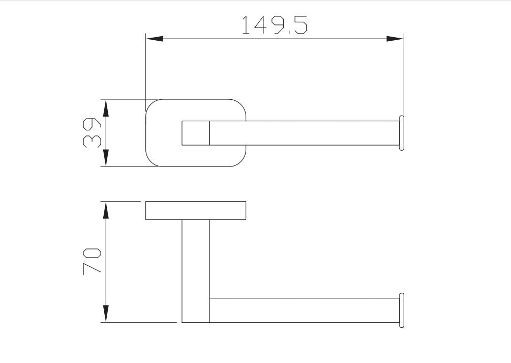 Aquarius Auro Toilet Roll Holder Brushed Brass AQAU52445