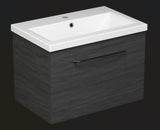 Aquarius Vault Single DrawerVanity Unit and 1TH Basin Steelwood