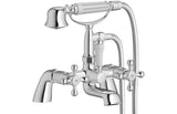 Aquarius Timeless Crosshead Bath Shower Mixer Tap With Kit Chrome AQTM2234