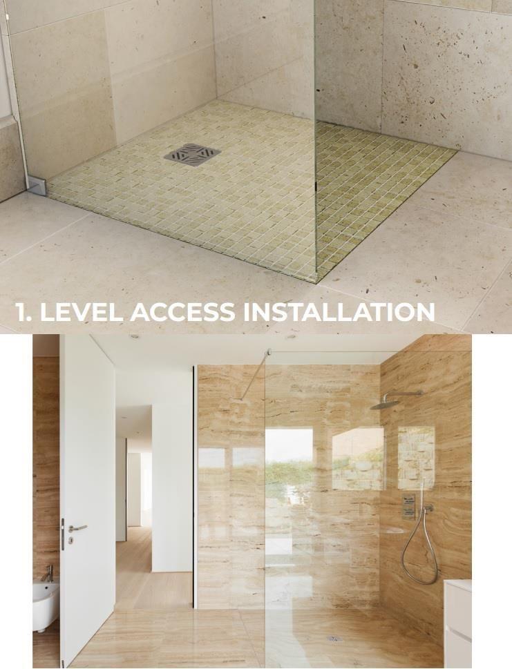 Aquarius LevAqua Wetroom Tray with End Drain Complete Kit