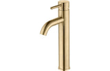 Aquarius Zanelli Mono Tall Basin Tap Brushed Brass AQ3037