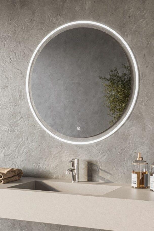 Aquarius Halo LED Round Mirror 800MM AQHA800