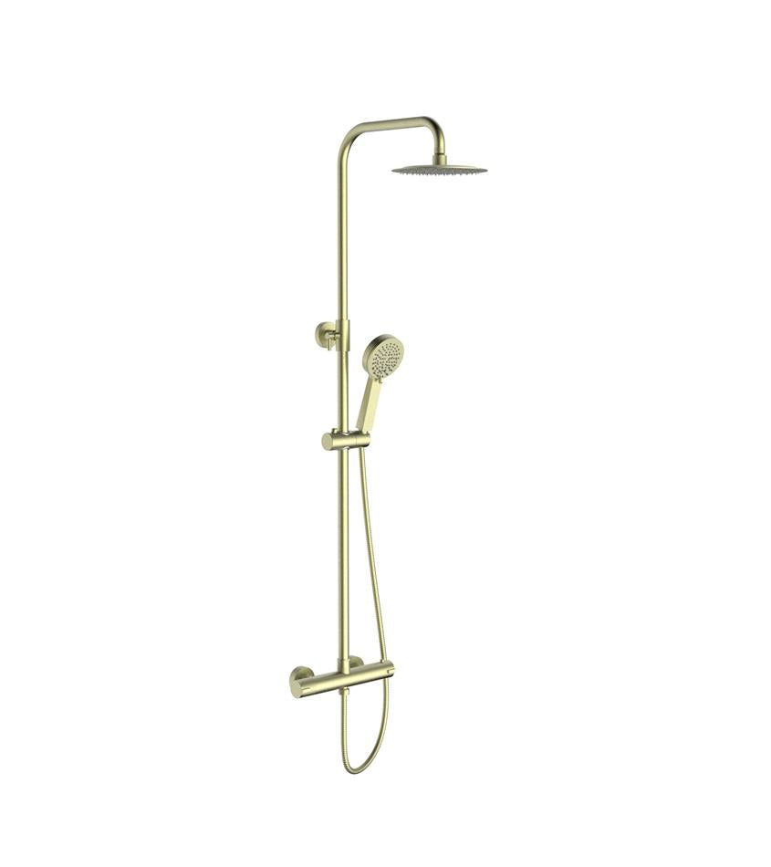 Aquarius RainLux Eco Round Adjustable Exposed Bar Shower System