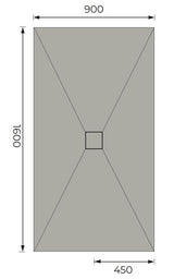 Aquarius LevAqua Wetroom Tray with Centre Drain Complete Kit