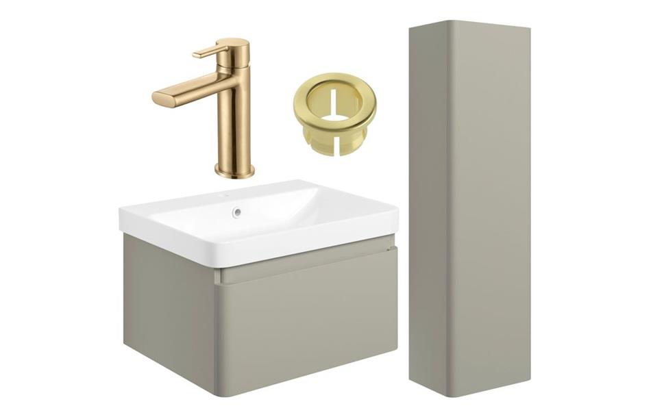 Aquarius Sophie 605mm Vanity Unit and Tall Boy Set with Finishes