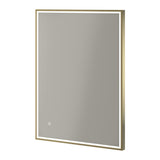 Aquarius Easy Frame LED Mirror in Brushed Brass