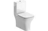 Aquarius Sequoia Close Coupled Fully Shrouded WC Toilet With Slim Soft Close Seat AQSQ0240