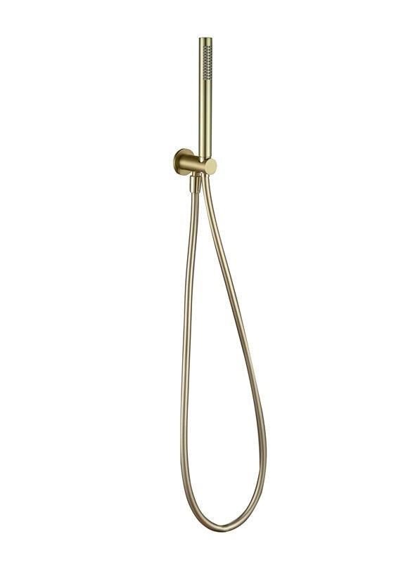 Aquarius RainLux Round Brushed Brass 2 Outlet Shower Bundle AQRLKIT03BB