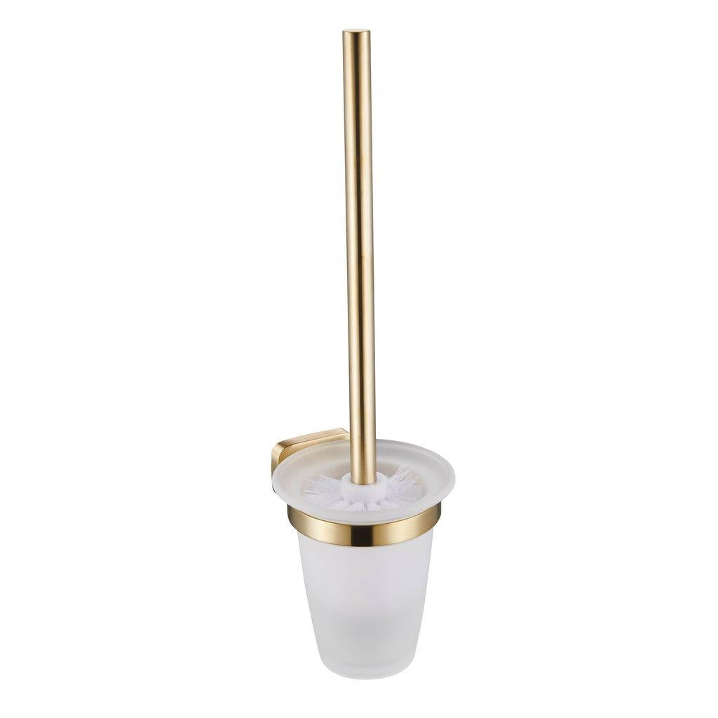 Aquarius Auro Toilet Brush Holder Brushed Brass AQAU52452